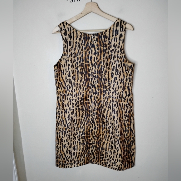 Vintage XTRMZ 80s Leopard Mini Dress + Sheer Overlay Top Set Rare Size 11/12 - Picture 5 of 12